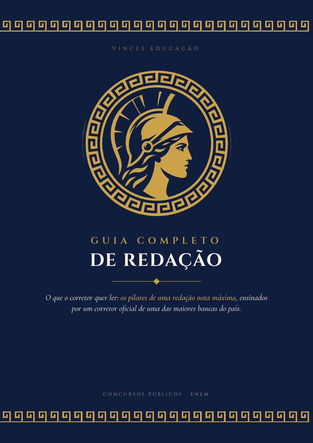 Capa do Guia Completo de Redação da Vinces Educação